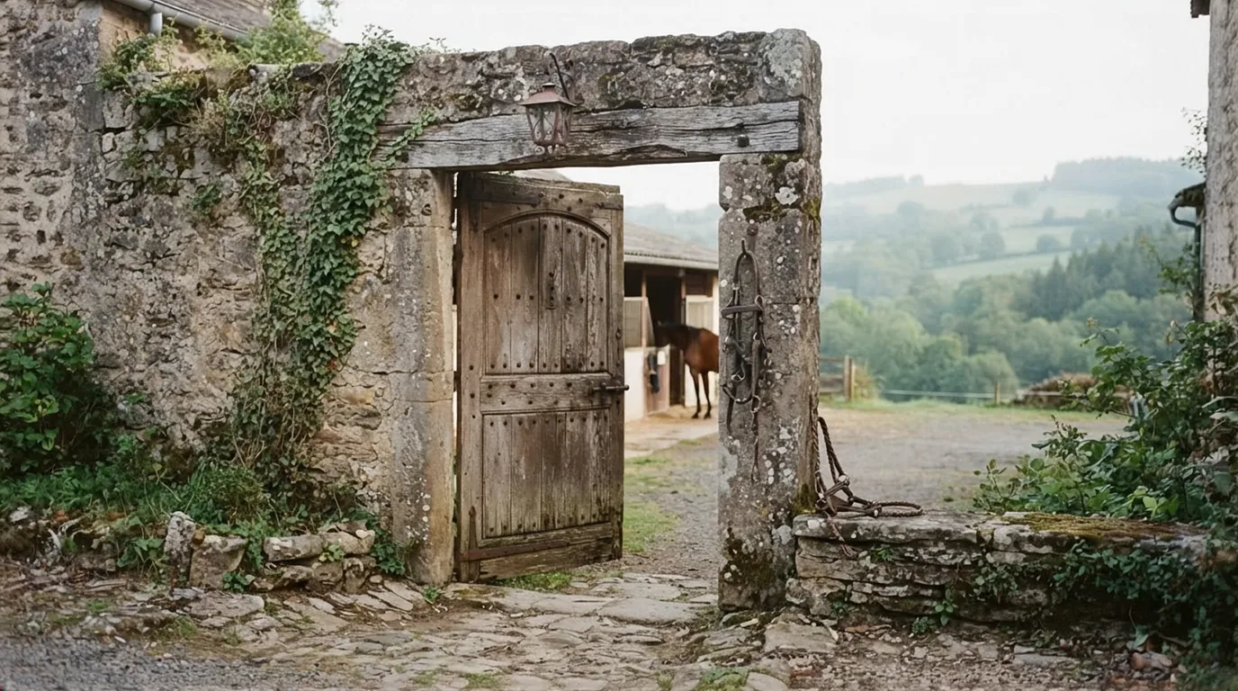 Entrée du Haras de Messine, centre équestre à Loubès-Bernac